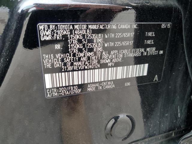 2015 TOYOTA RAV4 LE 2T3BFREV0FW340124