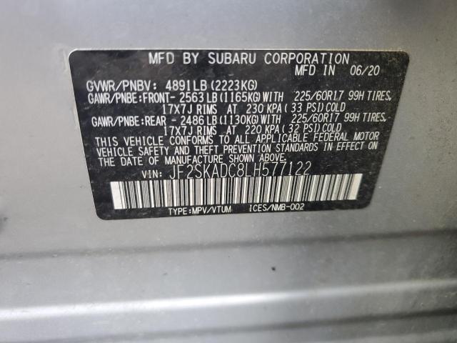 2020 SUBARU FORESTER JF2SKADC8LH577122