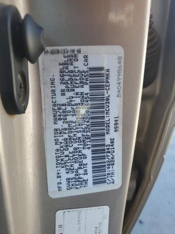 2002 TOYOTA CAMRY LE #3231489156