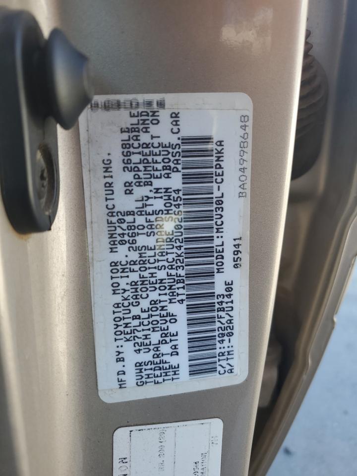 Lot #3231489156 2002 TOYOTA CAMRY LE