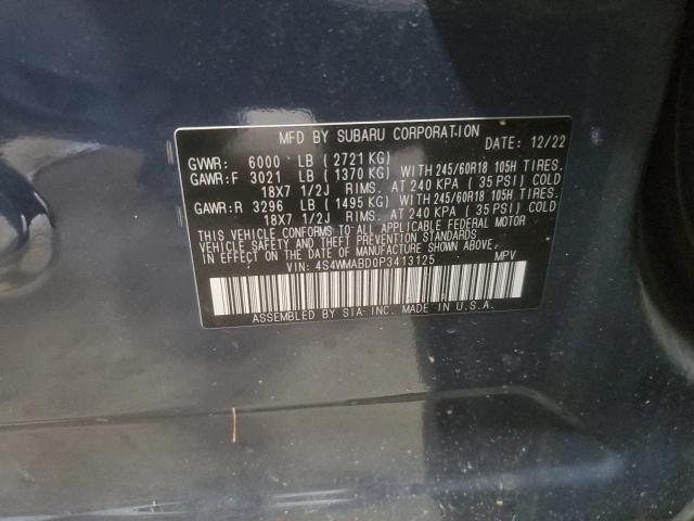 2023 SUBARU ASCENT PRE 4S4WMABD0P3413125