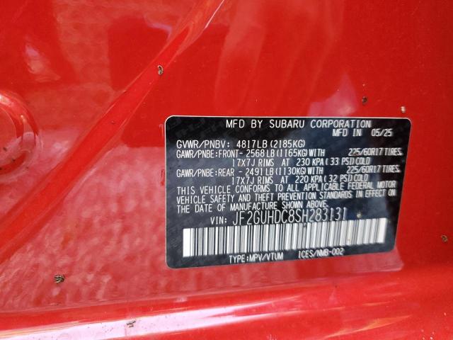 2025 SUBARU CROSSTREK JF2GUHDC8SH283131