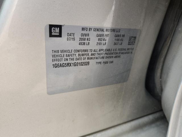 2016 CADILLAC ATS 1G6AG5RX1G0102028