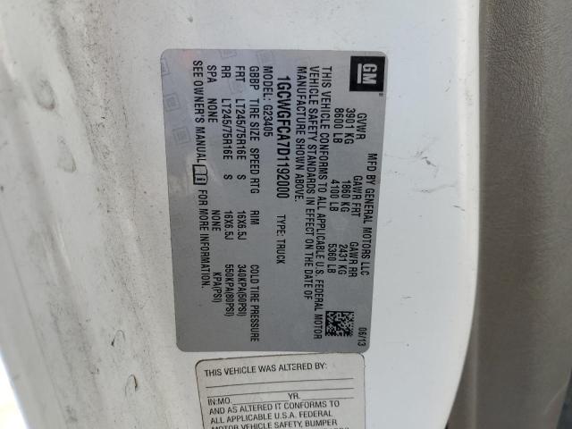 2013 CHEVROLET EXPRESS G2 #3309332061