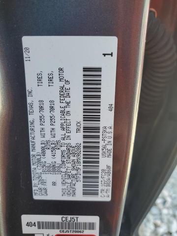 2021 TOYOTA TUNDRA CRE 5TFDY5F18MX982882
