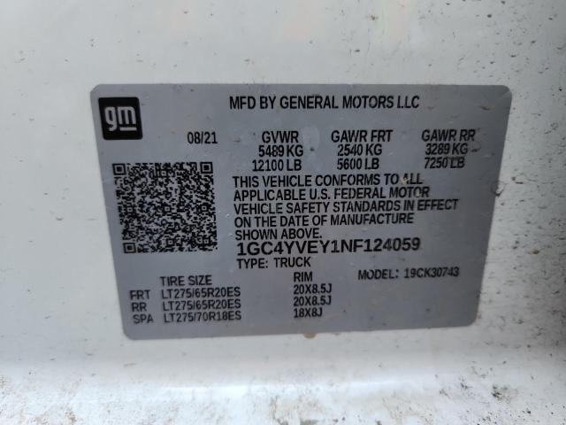 2022 CHEVROLET SILVERADO K3500 HIGH COUNTRY 1GC4YVEY1NF124059