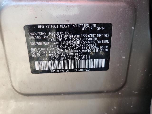 2015 SUBARU FORESTER 2 JF2SJAKC3FH465810