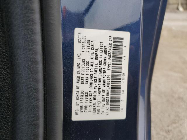 2016 HONDA ACCORD EXL - 1HGCT1B89GA007824