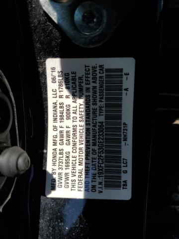 2016 HONDA CIVIC LX 19XFC2F53GE233064