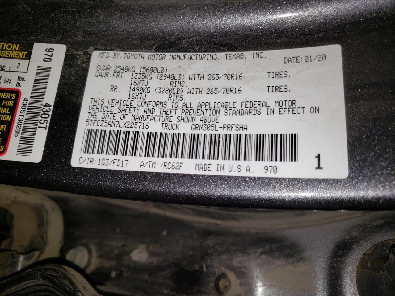 TOYOTA TACOMA DOUBLE CAB