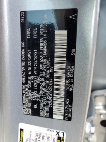 2023 LEXUS RX 350 BASE 2T2BAMCA3PC021244