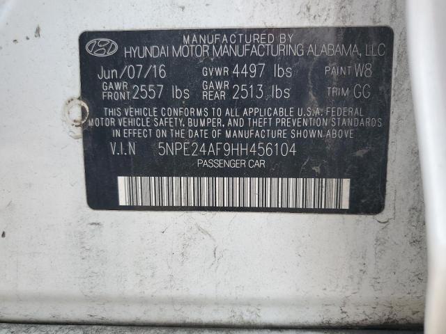 2017 HYUNDAI SONATA SE 5NPE24AF9HH456104