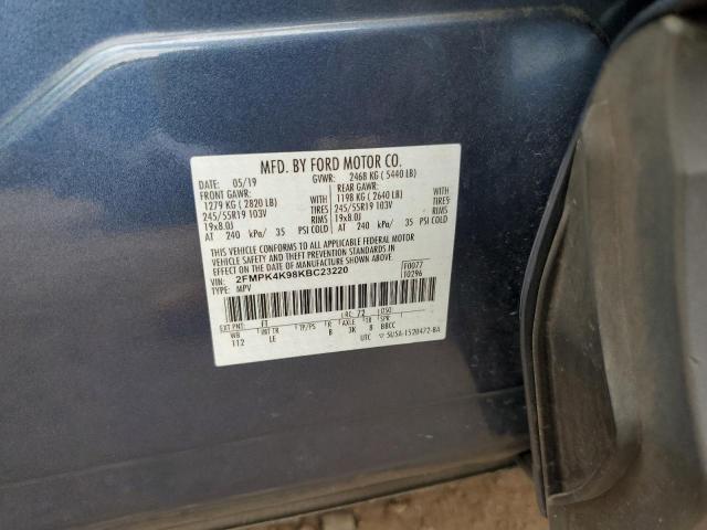 2019 FORD EDGE TITAN 2FMPK4K98KBC23220