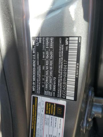 2017 MERCEDES-BENZ GLE 350 4JGDA5JB9HA898417