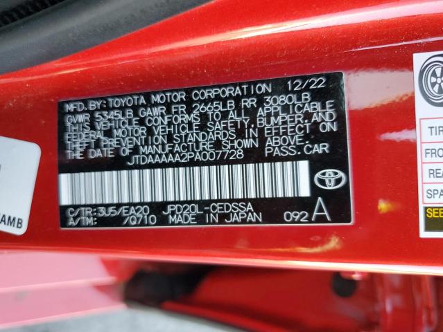 2023 TOYOTA MIRAI XLE JTDAAAAA2PA007728