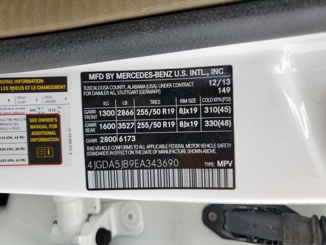 2014 MERCEDES-BENZ ML 350 - 4JGDA5JB9EA343690