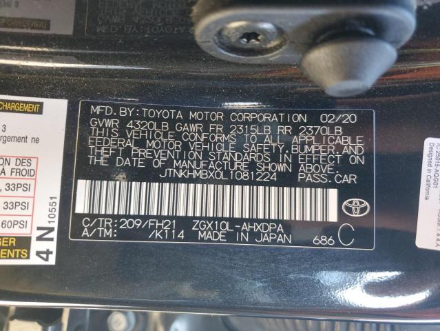 2020 TOYOTA C-HR XLE - JTNKHMBX0L1081224