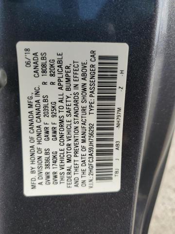 2018 HONDA CIVIC SI 2HGFC3A59JH756292