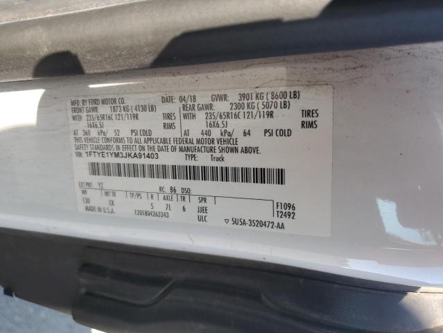 2018 FORD TRANSIT T- 1FTYE1YM3JKA91403