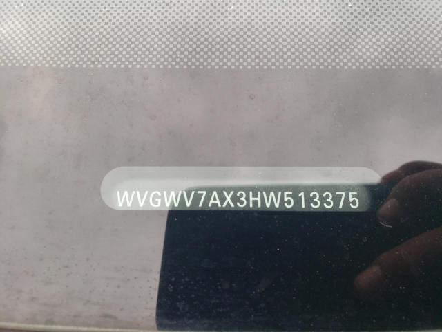 2017 VOLKSWAGEN TIGUAN SEL WVGWV7AX3HW513375