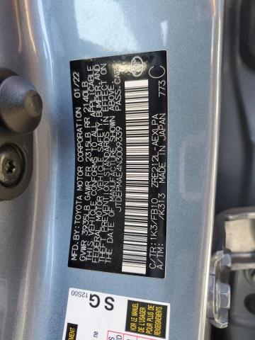 2022 TOYOTA COROLLA LE #3301771332