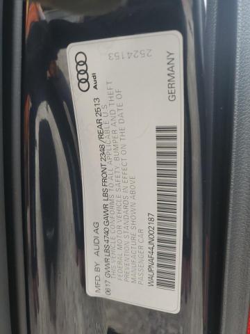 2018 AUDI A4 PREMIUM WAUPNAF44JN002187