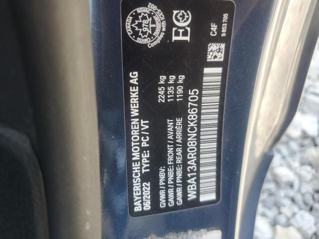 2022 BMW M440XI WBA13AR08NCK86705