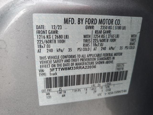 2024 FORD MAVERICK L 3FTTW8M33RRA22036