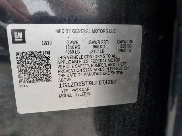 2020 CHEVROLET MALIBU LT 1G1ZD5ST9LF074267