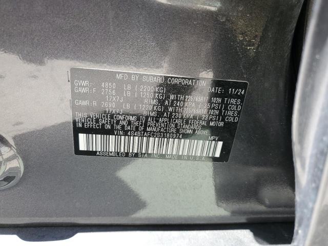 2025 SUBARU OUTBACK PR 4S4BTAFC2S3180974