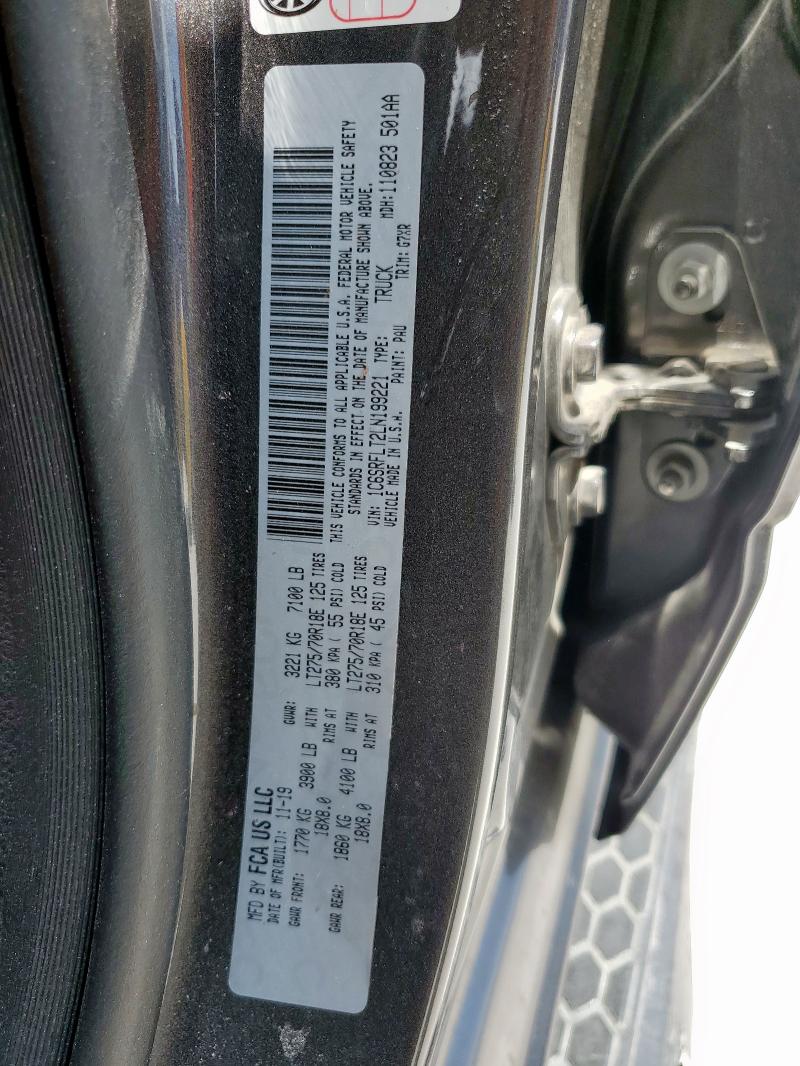 2020 RAM 1500 REBEL - 1C6SRFLT2LN199221