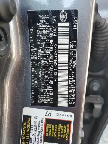 2016 TOYOTA CAMRY LE - 4T1BF1FK9GU224775