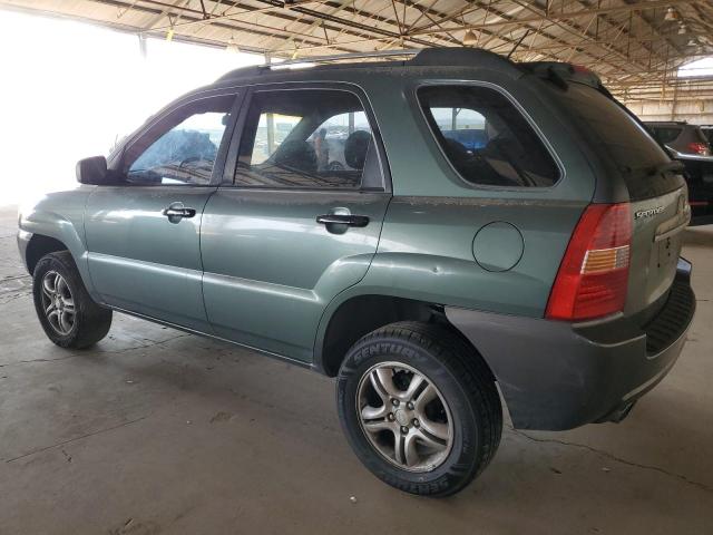 KIA SPORTAGE E 2007 green  gas KNDJF723X77351387 photo #3