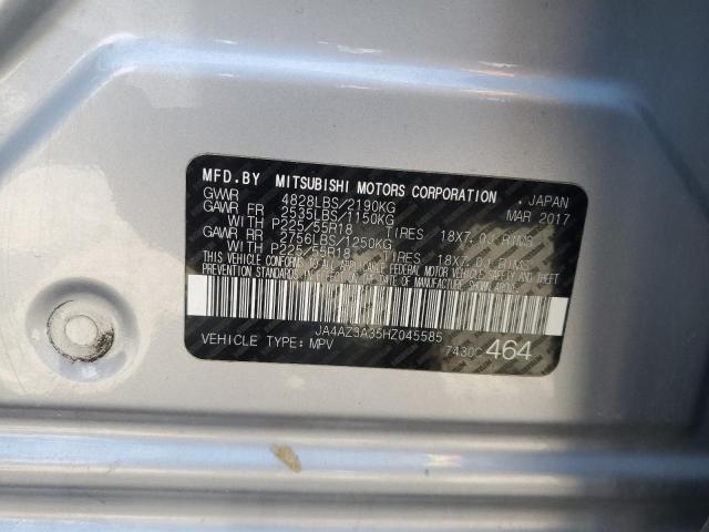 2017 MITSUBISHI OUTLANDER SE JA4AZ3A35HZ045585