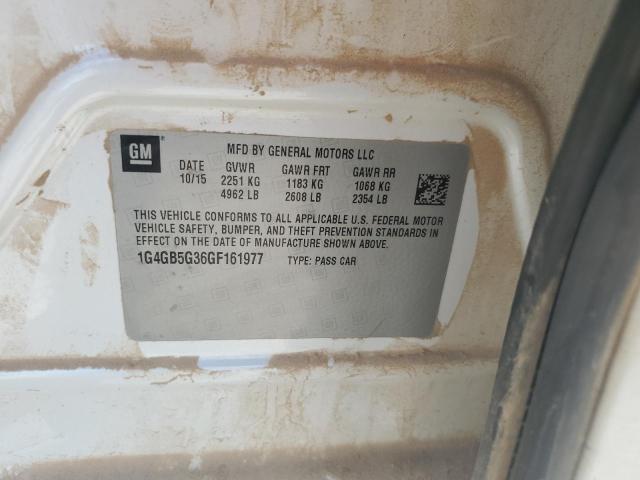 2016 BUICK LACROSSE 1G4GB5G36GF161977