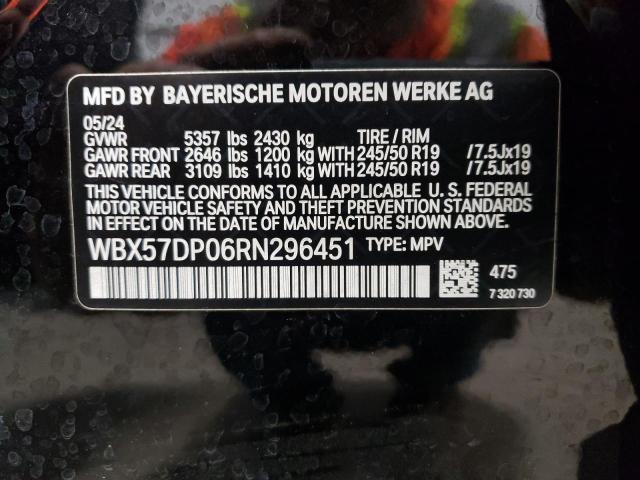 2024 BMW X3 XDRIVE3 WBX57DP06RN296451