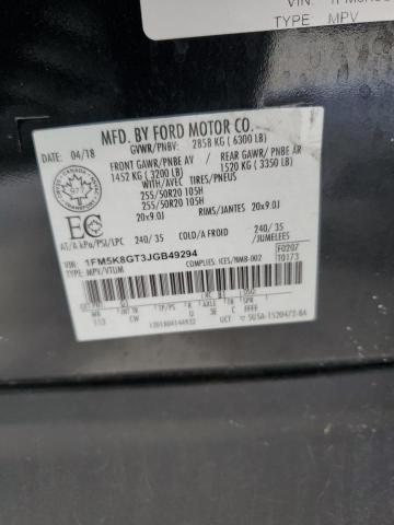 2018 FORD EXPLORER S 1FM5K8GT3JGB49294