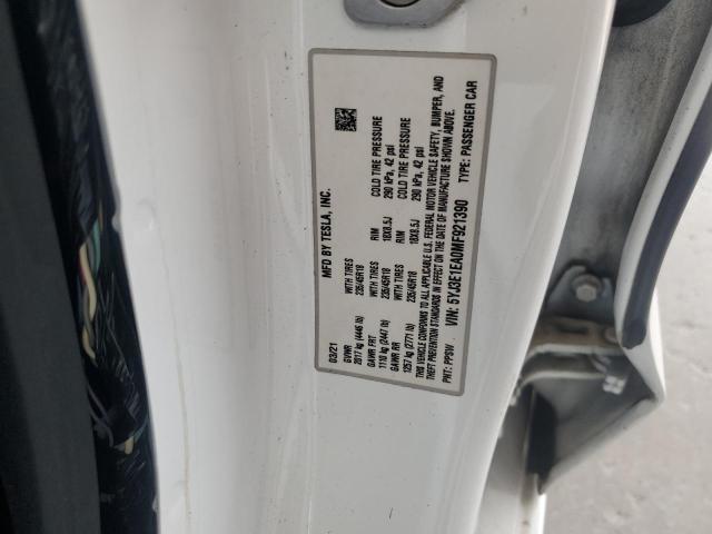 2021 TESLA MODEL 3 5YJ3E1EA0MF921390