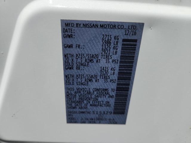 2017 INFINITI QX60 5N1DL0MM7HC515329
