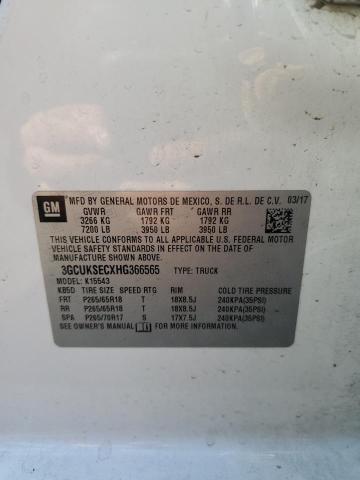 2017 CHEVROLET SILVERADO K1500 LTZ 3GCUKSECXHG366565
