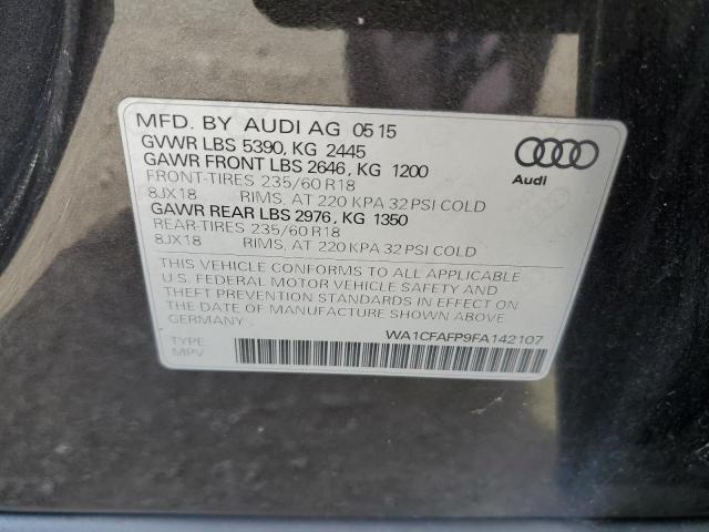 2015 AUDI Q5 PREMIUM WA1CFAFP9FA142107