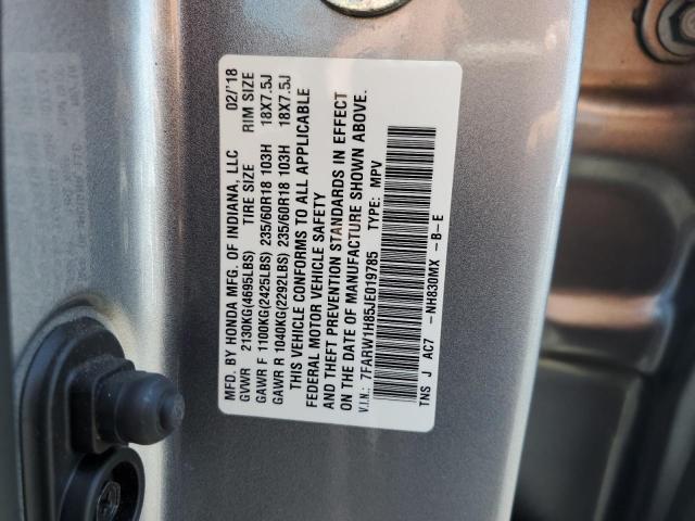 2018 HONDA CR-V EXL - 7FARW1H85JE019785