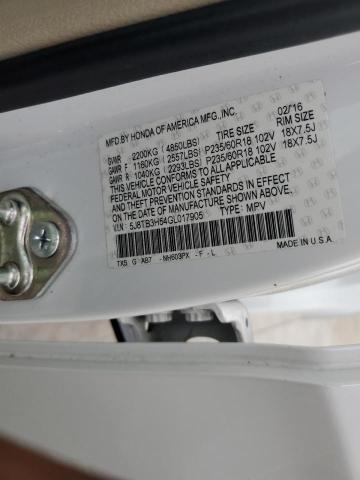 2016 ACURA RDX TECHNOLOGY 5J8TB3H54GL017905