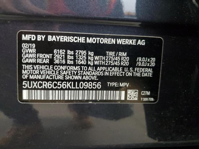 2019 BMW X5 XDRIVE4 - 5UXCR6C56KLL09856