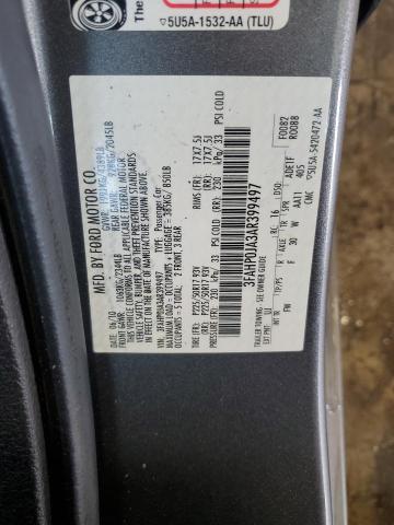 2010 FORD FUSION SEL - 3FAHP0JA3AR399497