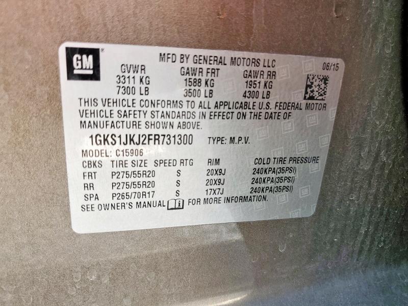 2015 GMC YUKON XL D 1GKS1JKJ2FR731300