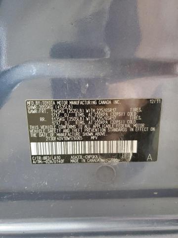 2011 TOYOTA RAV4 LIMIT - 2T3DF4DV1BW176065