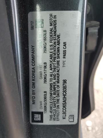 2017 CHEVROLET SPARK 1LT KL8CD6SA0HC838798