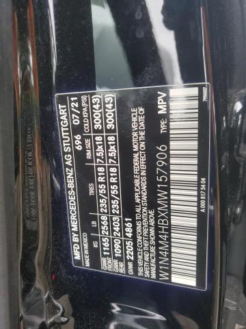 2021 MERCEDES-BENZ GLB 250 4M W1N4M4HBXMW157906