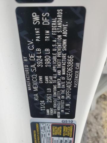 2025 KIA K4 EX 3KPFU4DE4SE063866